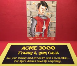 Captain Scarlet 50 Years - Unstoppable - SCOTT FELLOWES Sketch Card SK2 SCARLET - Image 1