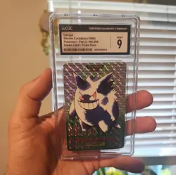 1996 POKEMON JAPANESE BANDAI CARDDASS VENDING #94 GENGAR-PRISM CGC 9 mint - Image 1