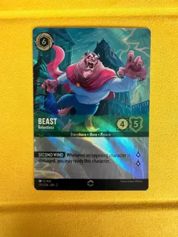 Beast - Relentless (Enchanted) 210/204 Rise of the Floodborn, Disney Lorcana - Image 1
