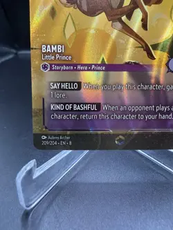 Bambi - Little Prince (Enchanted) Disney Lorcana Reign Of Jafar 209/204 - Image 4