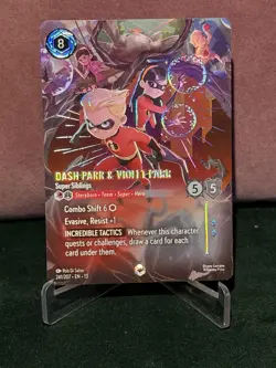 Disney Lorcana TCG Attack Of The Vine - Dash Parr & Violet Parr Enchanted NM - Image 2