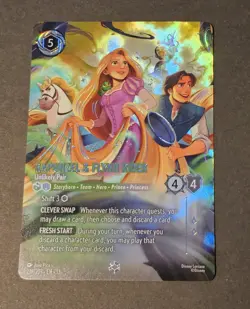 Disney Lorcana Attack of the Vine Rapunzel Flynn Rider Enchanted Pack Fresh NM - Image 4