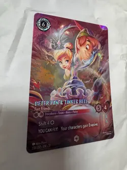 Disney Lorcana TCG Peter Pan & Tinker Bell Fast Friends Enchanted - Image 3