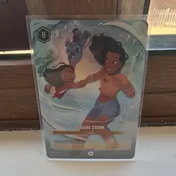 Disney Lorcana Raging Storm #225 Action Trading Card -nani lilo stitch enchanted - Image 1