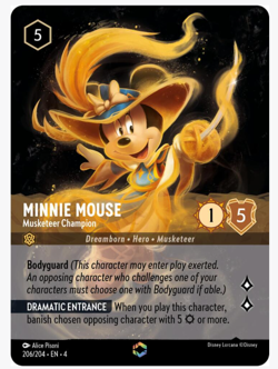 Disney Lorcana Minnie Mouse Musketeer Champion Enchanted 214/204 Ursula's Return - Image 1
