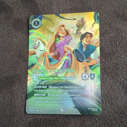Disney Lorcana Rapunzel & Flynn Rider UNLIKELY PAIR ENCHANTED - Image 1