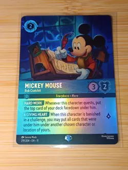 Disney Lorcana Mickey Mouse - Bob Cratchit Enchanted Foil 219/204 English - Image 1
