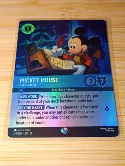 Disney Lorcana Mickey Mouse - Bob Cratchit Enchanted Foil 219/204 English - Image 2