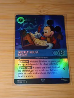 Disney Lorcana Mickey Mouse - Bob Cratchit Enchanted Foil 219/204 English - Image 3