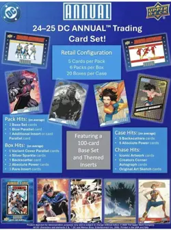 2024-25 Upper Deck DC Annual Factory Sealed Trading Cards 6 Pack Blaster Box🔥 - Image 3