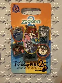 Disney Parks 2025 Zootopia 2 Cast Pin Limited Release - Image 5