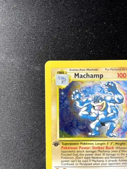 MACHAMP 8/102 HOLO RARE DECK EXCLUSIVES POKEMON 1ST EDITION HOLO MP - Image 2