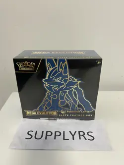 Pokemon Mega Evolution Pokemon Center Elite Trainer Box Lucario - Factory Sealed - Image 1