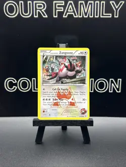 Team Magma's Zangoose 22/34 Pokemon TCG Double Crisis Regular 2015 LP - Image 1