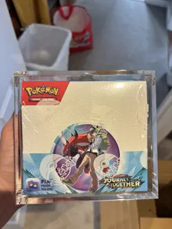 Pokemon TCG Journey Together Booster Box 36 Packs - Sealed With Acrylic Case - Image 1