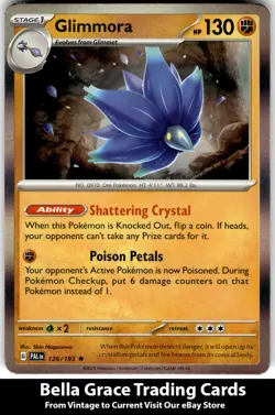 Glimmora #126/193 SV02: Paldea Evolved Pokemon Rare Holo - Image 1