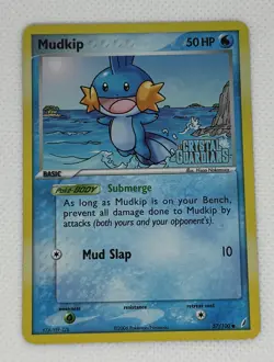 Mudkip 57/100 - Reverse Holo Common - EX Crystal Guardians - Pokemon TCG - Image 1