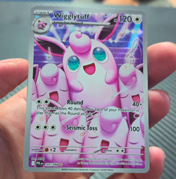 Pokemon TCG Wigglytuff 105/094 Paldean Fates Holo Rare Stage 1 120 HP EN 2025 - Image 1