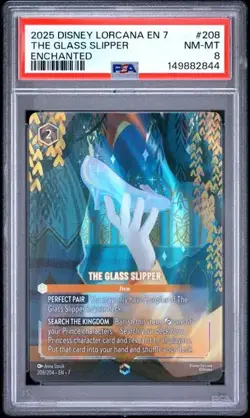 2025 DISNEY LORCANA EN 7-ARCHAZIA'S ISLAND 208 THE GLASS SLIPPER ENCHANTED - Image 1