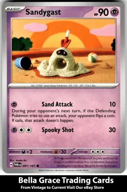 Sandygast #091/167 SV06: Twilight Masquerade Pokemon Common - Image 1