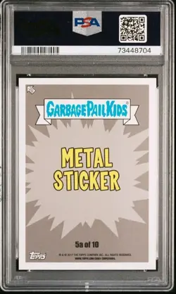 Zombie Robbie Puke 2017 Garbage Pail Kids PSA 10 Rob White Zombie Pop 1 Rare - Image 2
