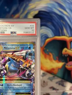 Pokemon PSA 10 Mega-Blastoise-EX Evolutions 22/108 Holo Ultra Rare - Image 2