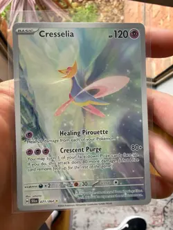 Cresselia 071/064 Holo Illustration Rare NM Shrouded Fable Pokemon Card - Image 1