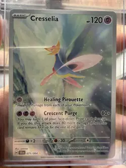 Cresselia 071/064 Holo Illustration Rare NM Shrouded Fable Pokemon Card - Image 3