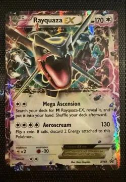 Rayquaza EX Full Art Holo Promo XY69 XY Pokemon TCG Card - Image 1