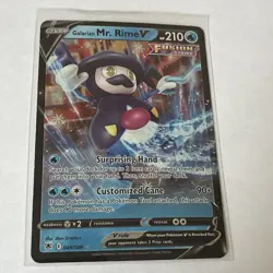 Pokemon TCG Galarian Mr. Rime v Astral Radiance Holo Card 049/189 - Image 1