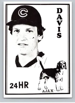 1984 Ajax Dog Food NNO Jody Davis Chicago Cubs VERY RARE - Image 1