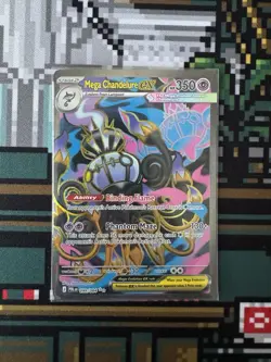 Pokemon TCG Mega Evolution - Pitch Black - Mega Chandelure Ex 099/084 UR - NM+ - Image 1