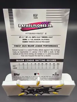 2026 Topps Finest Rafael Flores Jr. Rare X-Fractor - Image 2