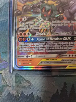 Pokemon Marshadow Machamp GX TCG Card 82/214 Unbroken Bonds Tag Team - Image 4