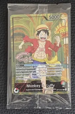 One Piece Card Luffy OP13-001 X Museum Grevin Promo New Paris Exclusive - Image 1