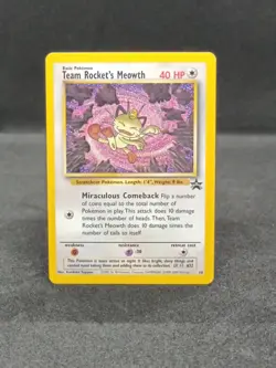Team Rockets Meowth Black Star Promo #18 WOTC - Image 1