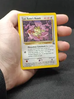 Team Rockets Meowth Black Star Promo #18 WOTC - Image 3