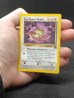 Team Rockets Meowth Black Star Promo #18 WOTC - Image 4