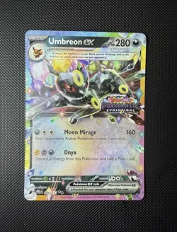 NM Umbreon ex 060/131 Prismatic Evolutions Stamp Promo Pokemon Card - Image 1