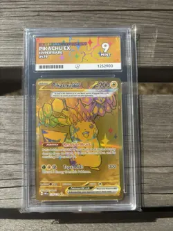 Pikachu EX Prismatic Evolutions Holo Hyper Rare Card 179/131 SV Ace 9 Pokemon - Image 1