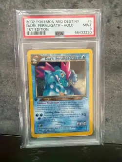 Pokemon Dark Feraligatr 5/105 Neo Destiny 1st Edition Holo Rare 80 HP English - Image 1