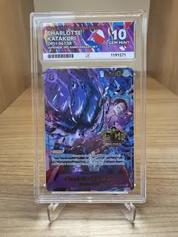 One Piece TCG Charlotte Katakuri OP11-067 3rd anniversary Ace 10 Perfect sub ✅ - Image 1