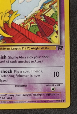 Pokemon TCG Abra 49/82 - 1st Edition Team Rocket Common Card NM - Image 5