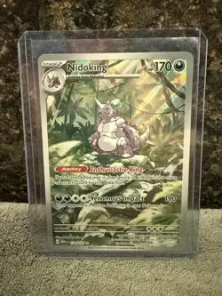 Pokemon TCG Nidoking Scarlet & Violet 151 Illustration Rare Card 174/165 - Image 1