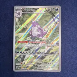 Pokemon - Nidoking - 174/165 - Scarlet & Violet: 151 - Illustration Rare Card - Image 1