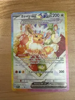 Eevee EX 174 Pokemon TCG SV Scarlet & Violet Promo Cards Holo Prismatic UPC NM - Image 1