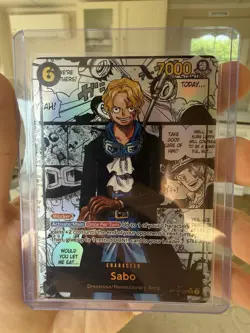 Sabo OP13-120 English manga Alternate Art Carrying On His Will One Piece Card NM - Image 1