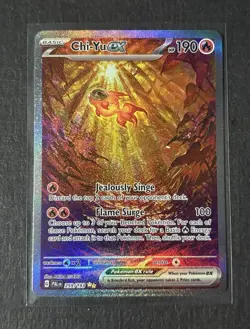 Pokemon TCG Chi-Yu ex 259/193 Paldea Evolved SIR Full Art Holo HP 190 EN - Image 1