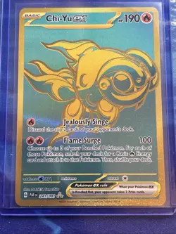 Pokemon TCG Chi-Yu EX 241/091 Paldean Fates Hyper Rare Full Art NM - Image 1