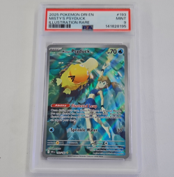Misty's Psyduck 193/182 Sv10 Destined Rivals IR Full Art Holo ENG PSA 9 - Image 1